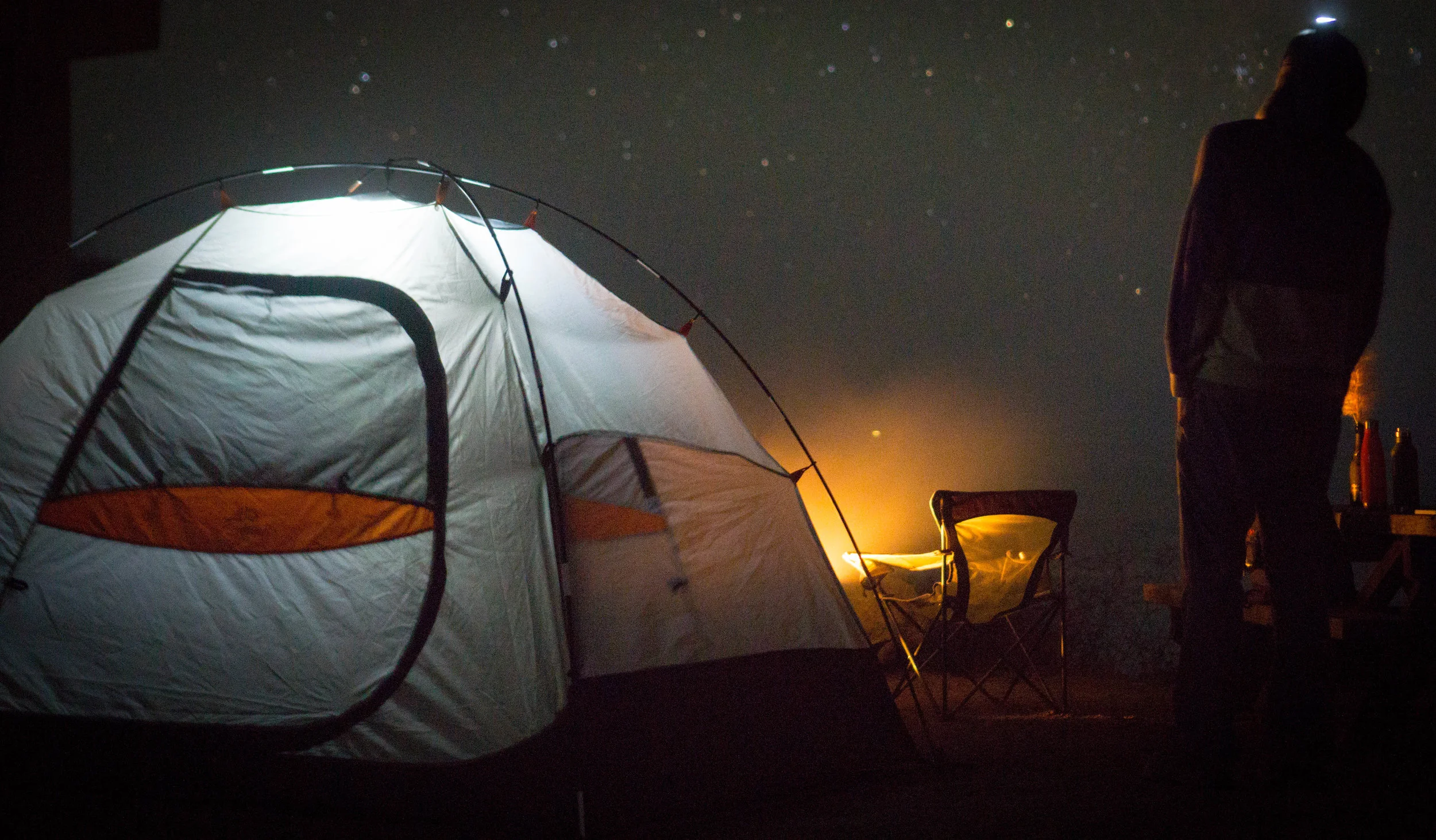 Beach camping at Limekiln in Big Sur