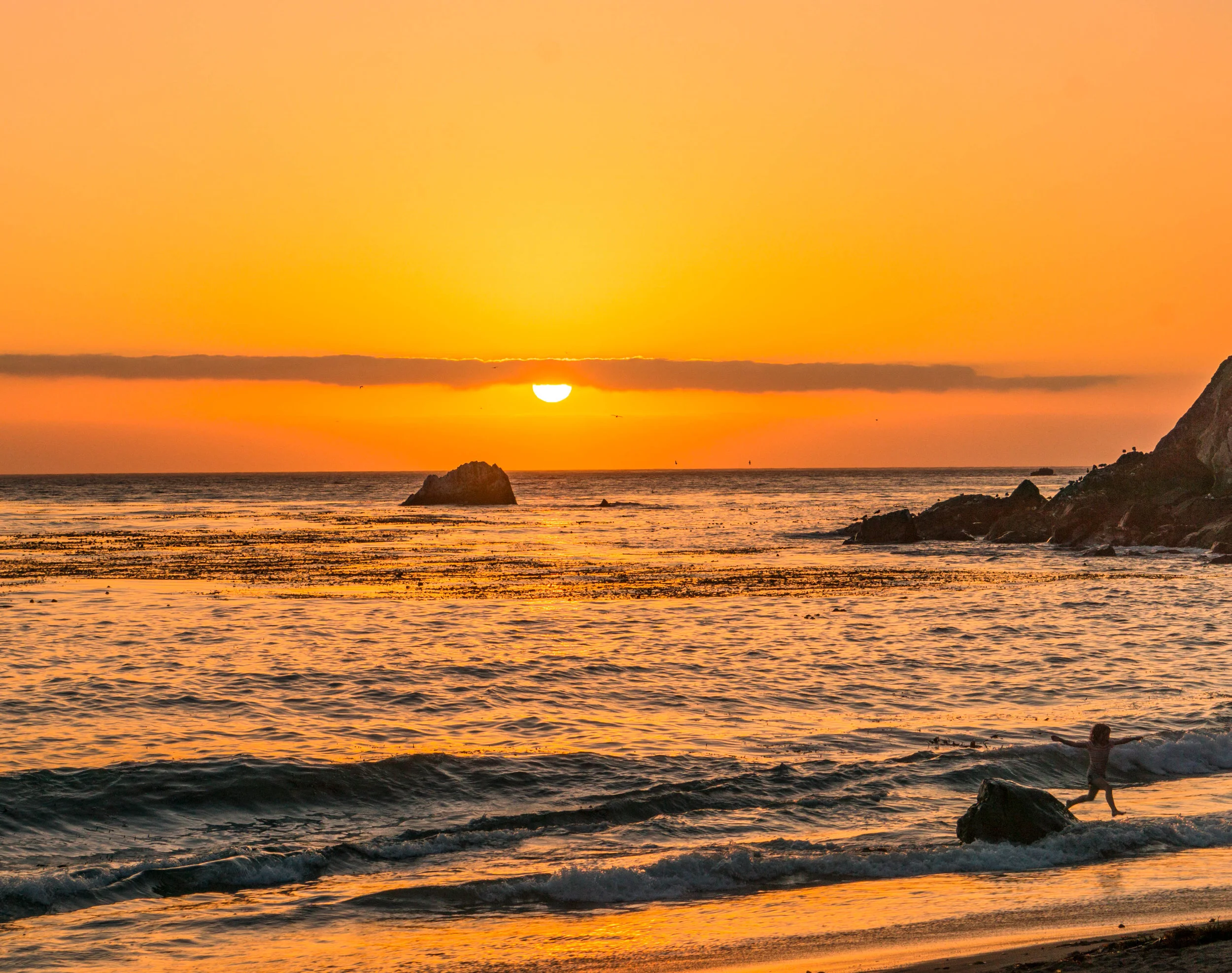 Sunset from Limekiln State Park in Big Sur